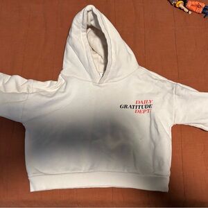 Zara Toddler White Graphic Hoodie